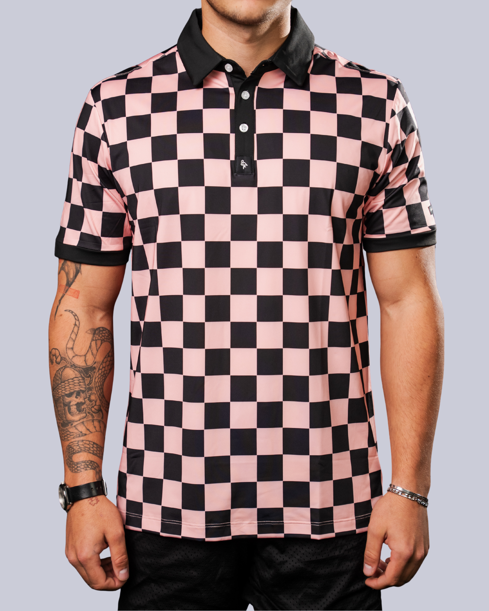 Checkered - Pink/Black