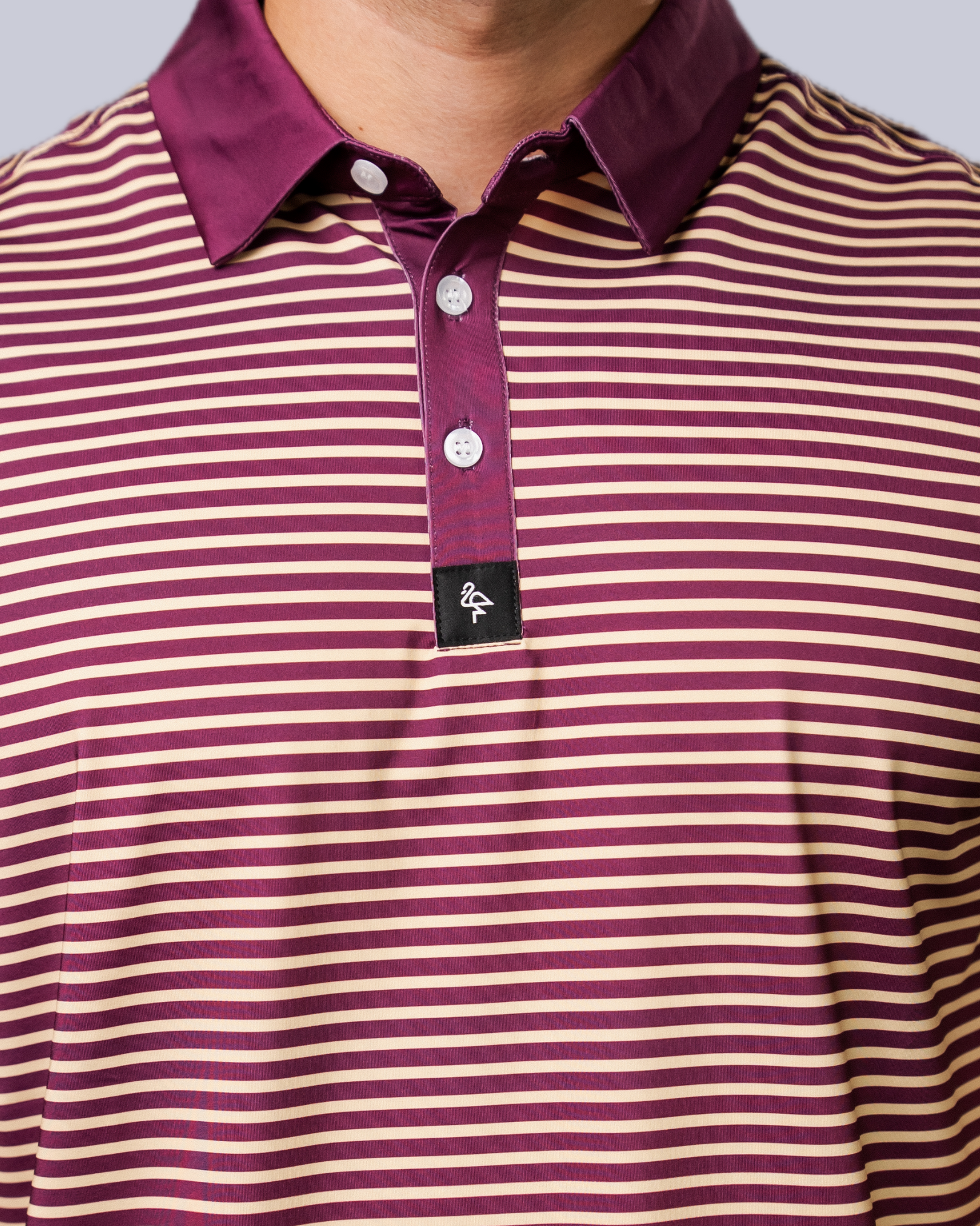 Tight Stripes - Purple/Cream