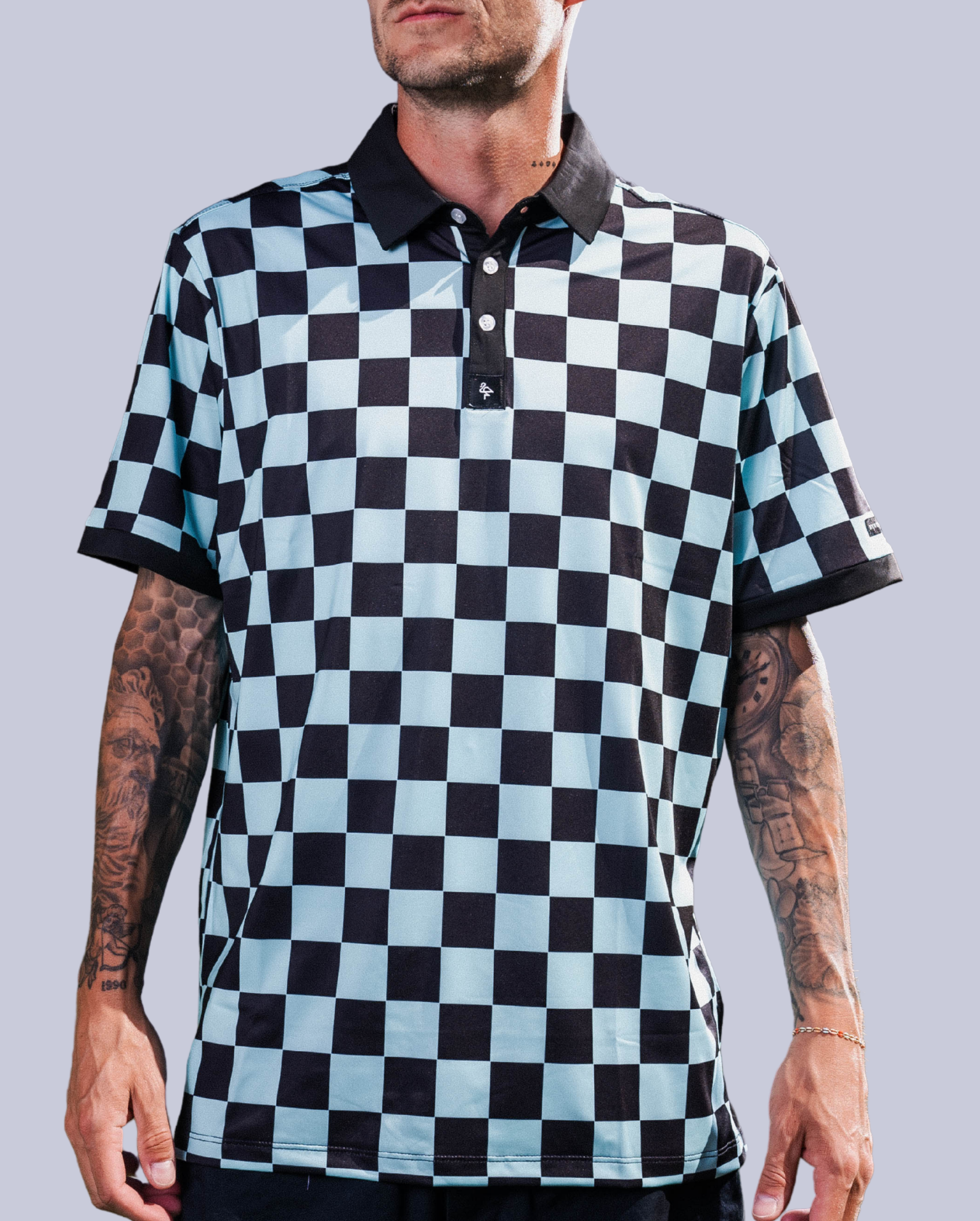 Checkered - Teal/Black