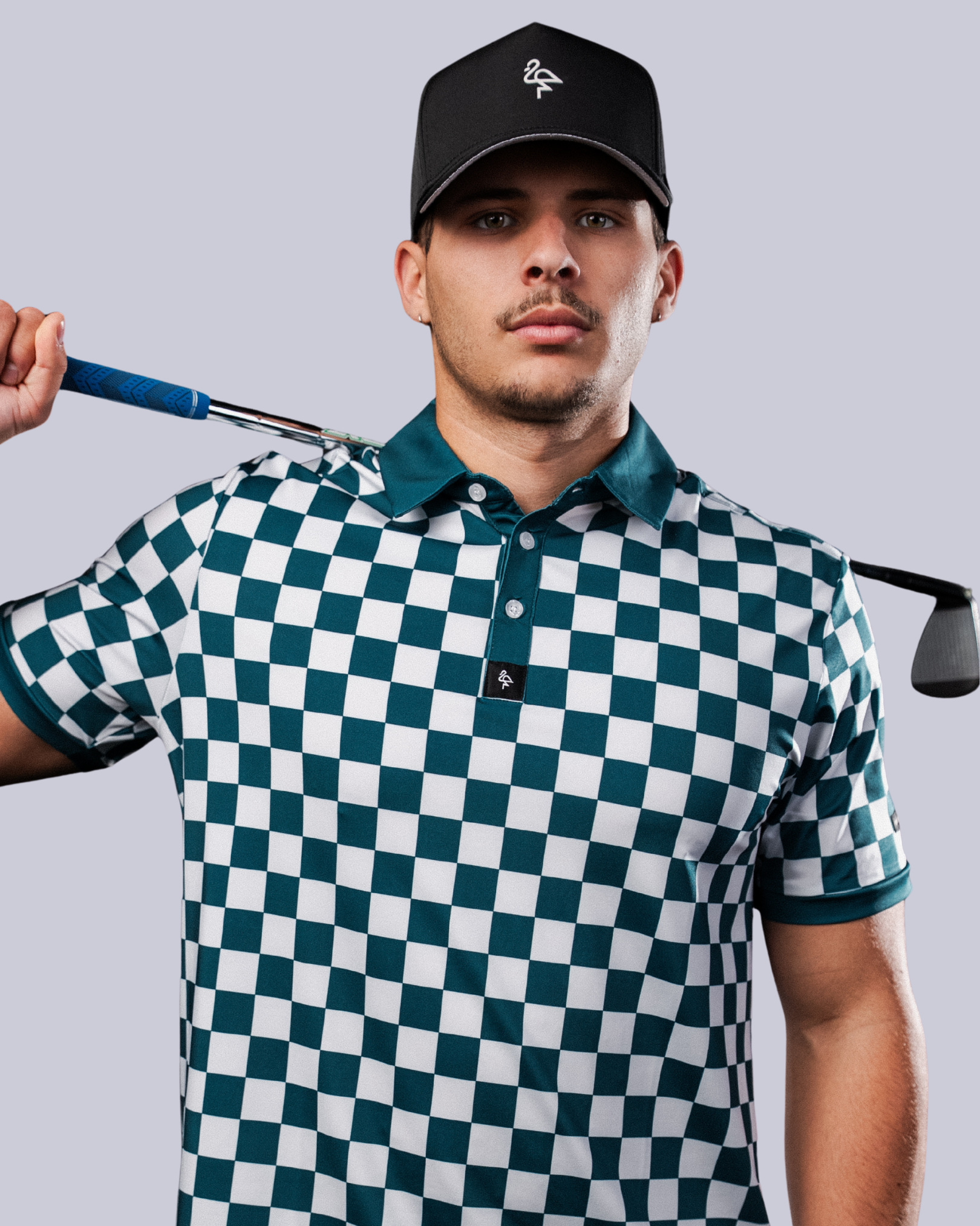 Small Checkers - Green/White