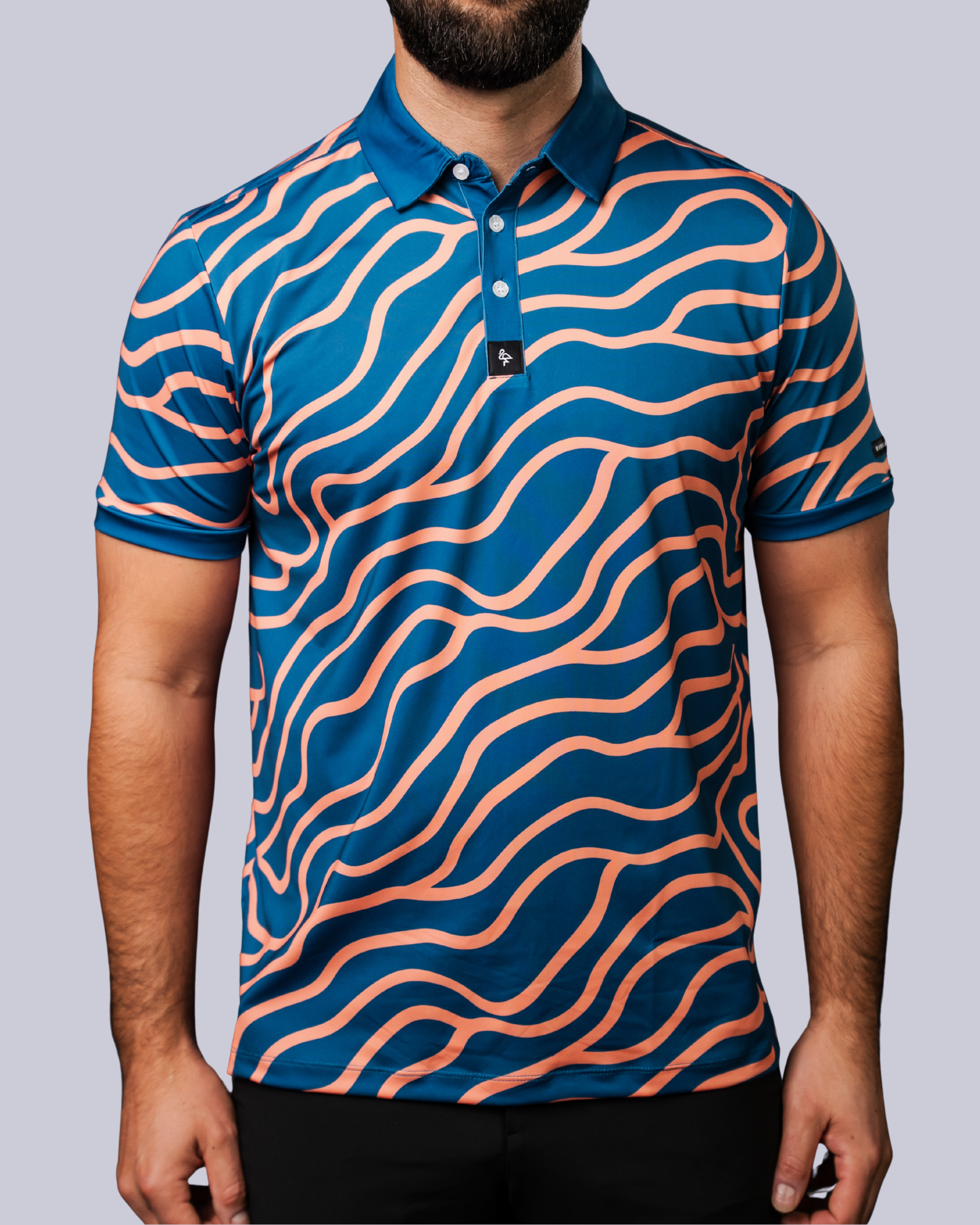 Groovin - Navy/Peach