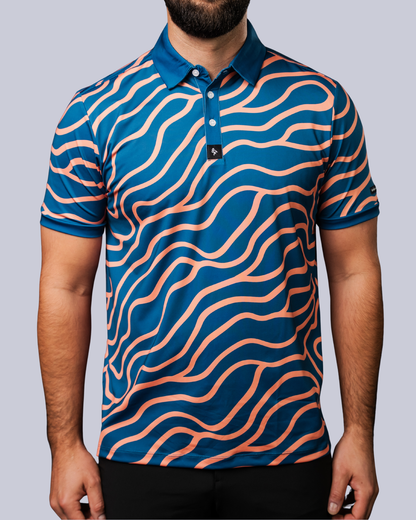 Groovin - Navy/Peach