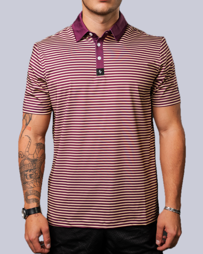 Tight Stripes - Purple/Cream