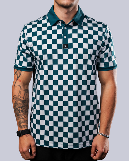 Small Checkers - Green/White