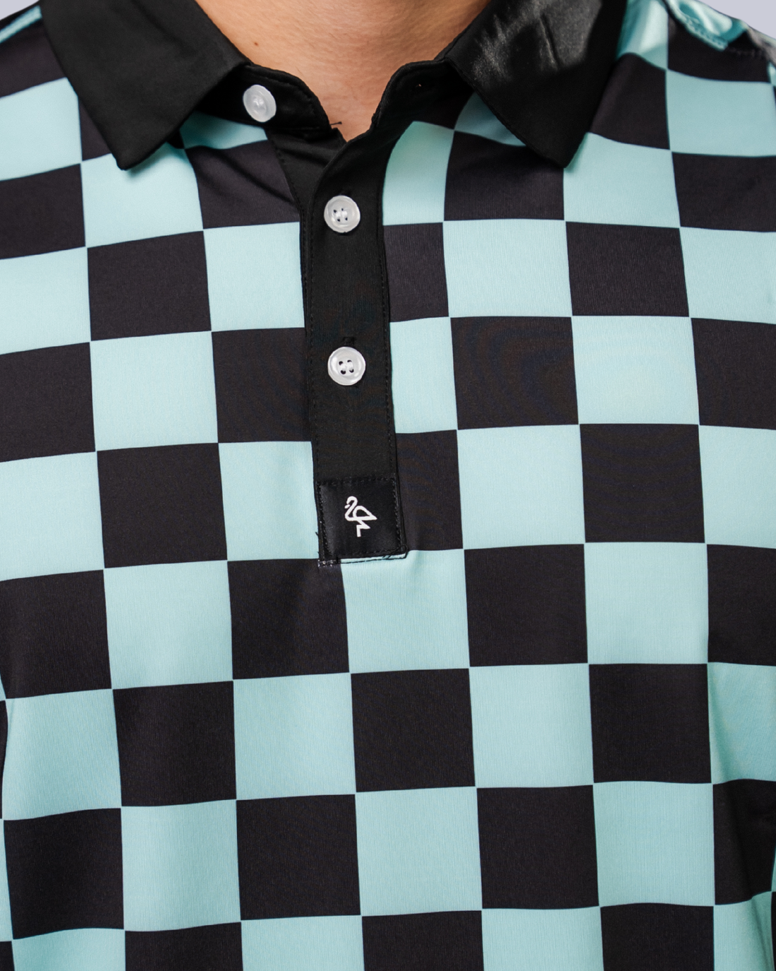 Checkered - Teal/Black