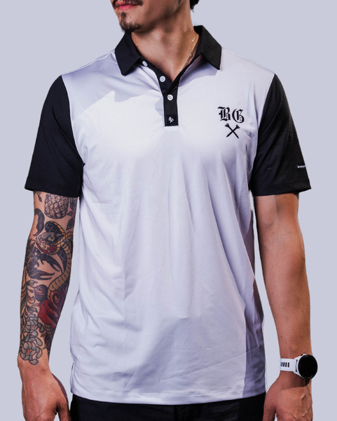 BG - White/Black - Men's Polo – Byrd Gang