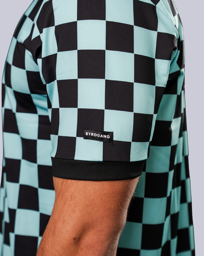 Checkered - Teal/Black