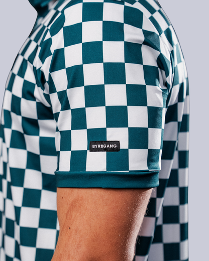 Small Checkers - Green/White