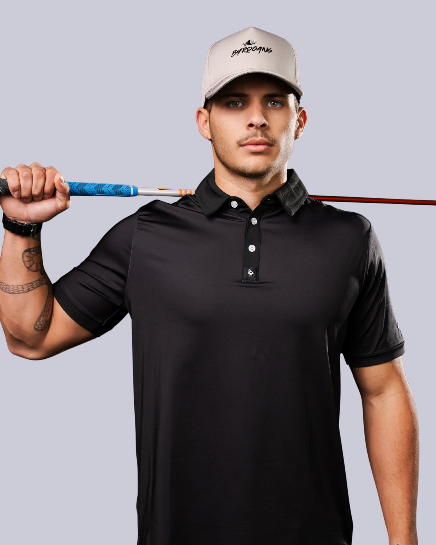 Black - Men's Polo – Byrd Gang Black - Men's Polo – Byrd Gang