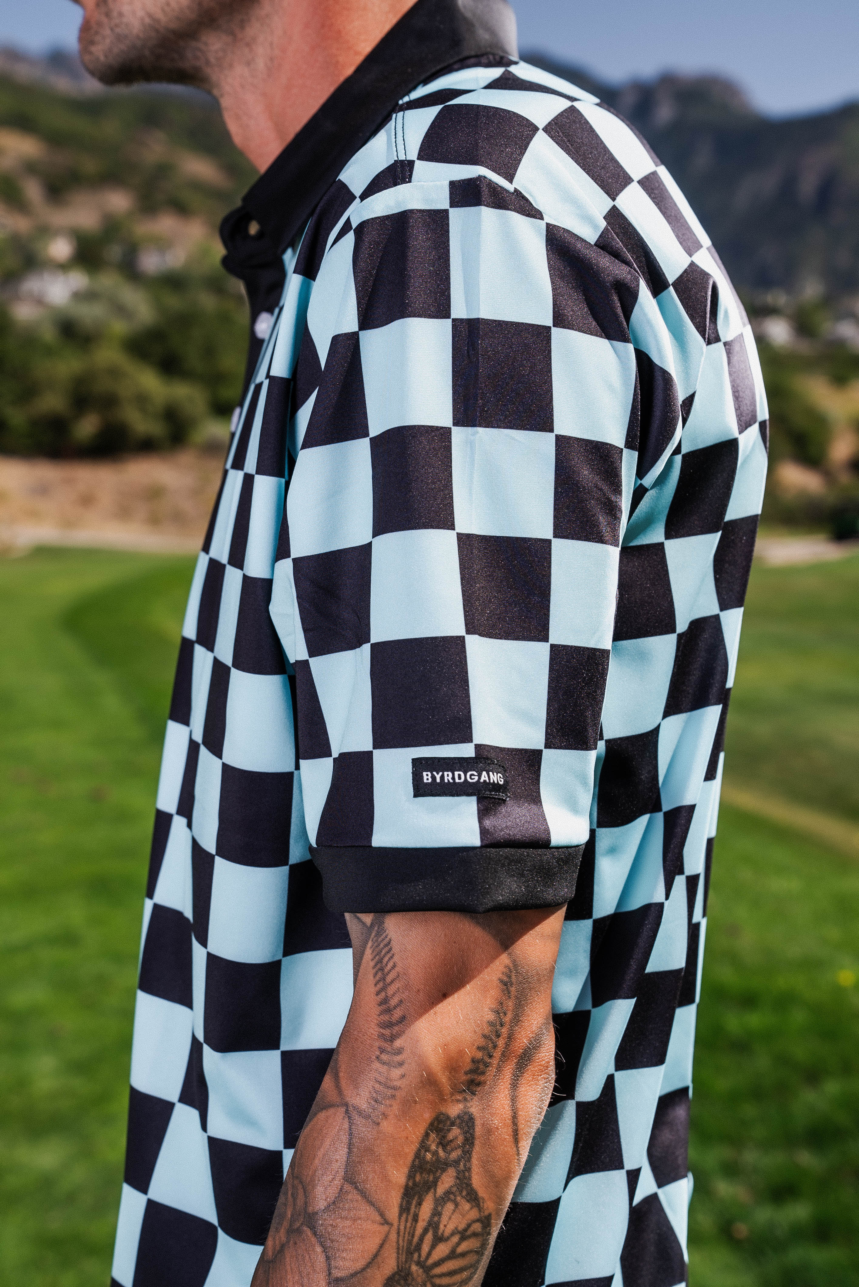 Checkered - Teal/Black