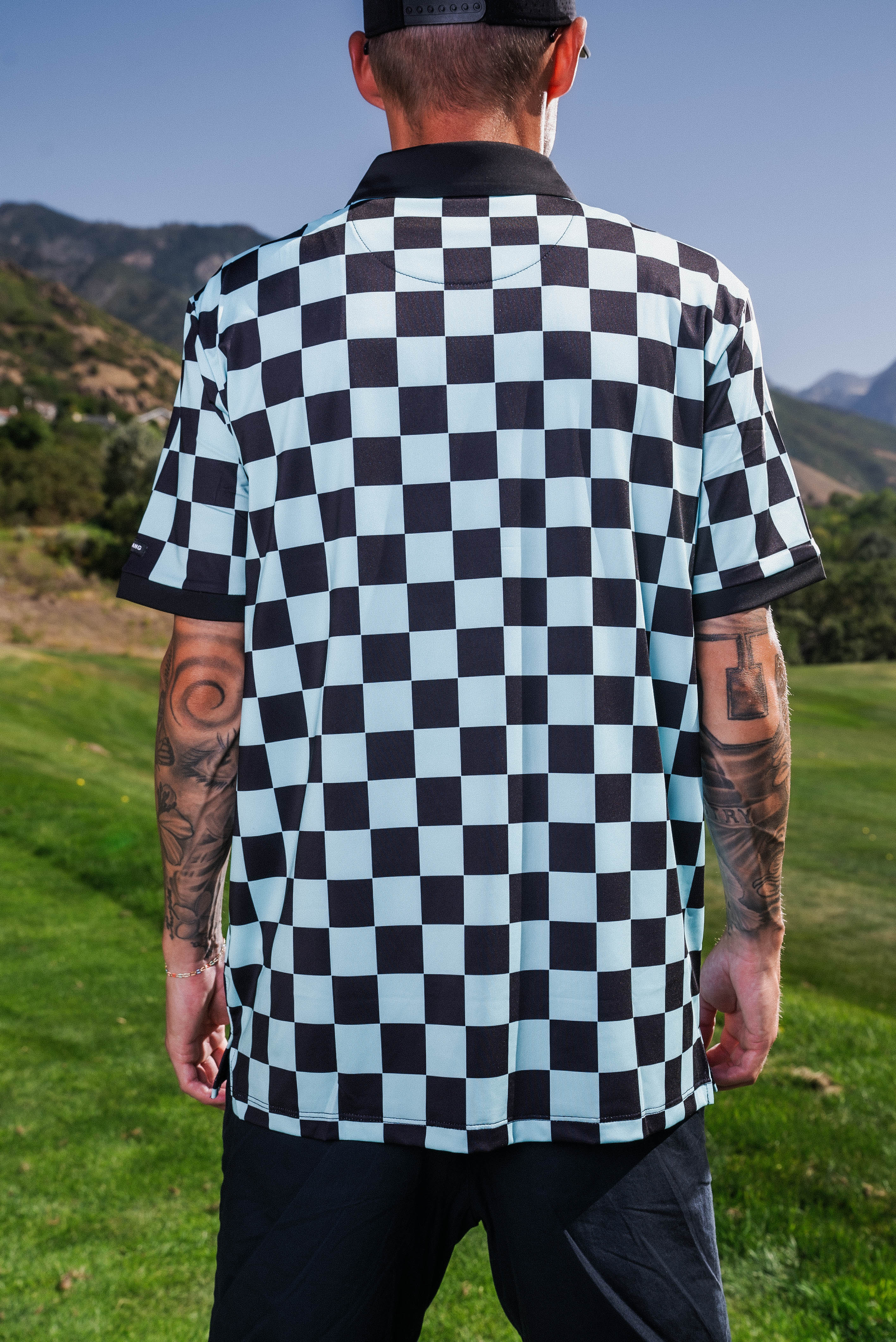 Checkered - Teal/Black