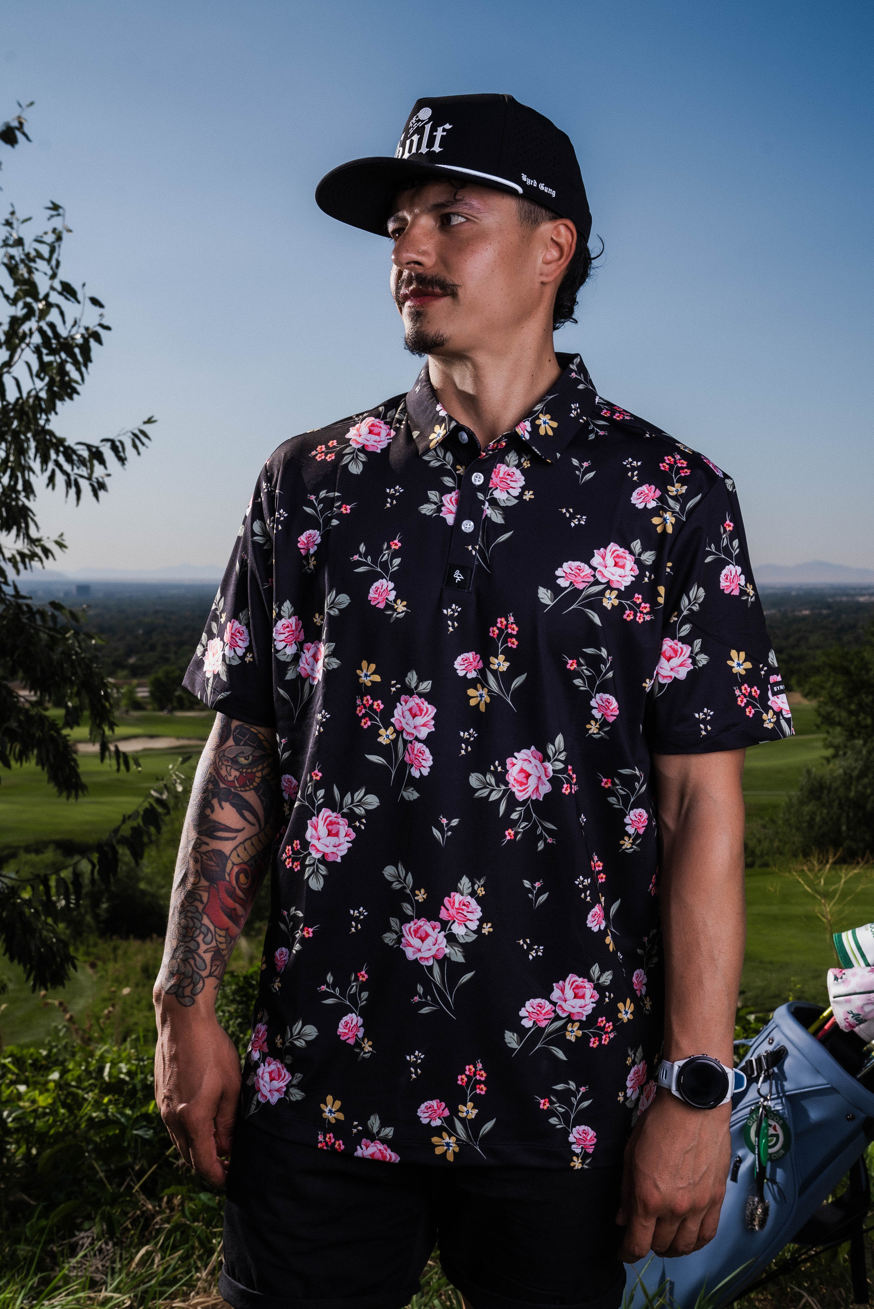 Byrd Gang Golf Polo | Roses