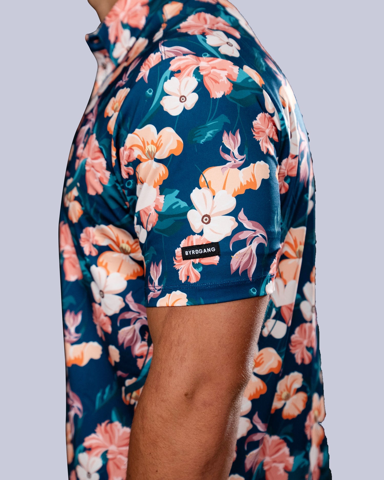 Flower Fade - Navy