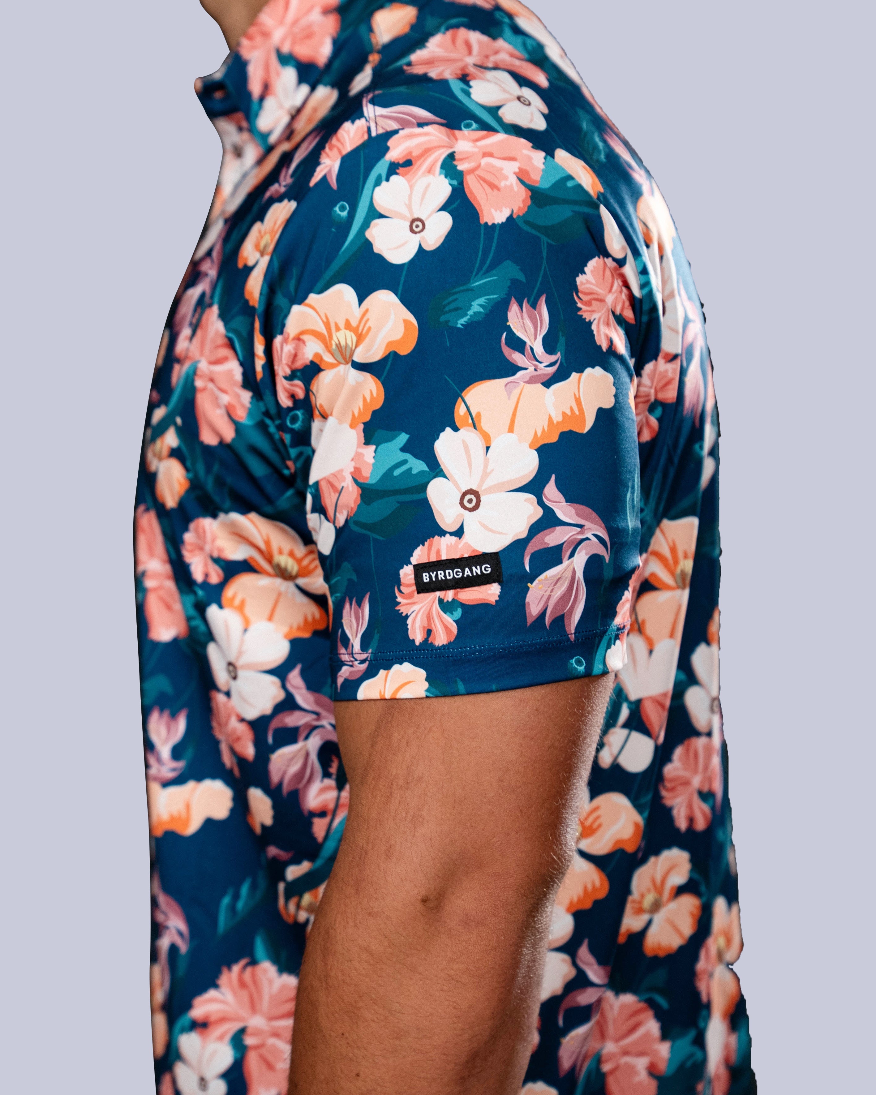 Flower Fade - Navy